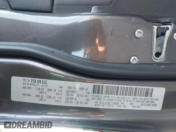 ✅ 2020 Jeep Compass Limited • VIN: 3C4NJDCB2LT138203 • Lot: 43650413. Listed on IAAI with 46,793 mi. Free auction sales archive from the USA and detailed vehicle history report at DreamBid. Image 9.