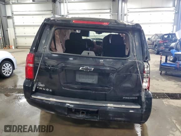 2020 Chevrolet Tahoe Premier with VIN 1GNSKCKC2LR127433, listed as a Copart auction lot 43428705 with Not provided miles and Salvage title. Bid and sale history available at DreamBid. Image 6.