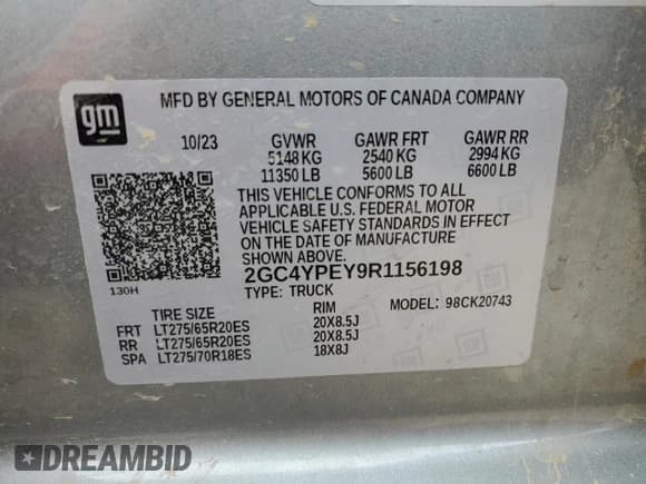 ✅ 2024 Chevrolet Silverado 2500HD LTZ • VIN: 2GC4YPEY9R1156198 • Лот: 71541415. Опубликован ранее на Copart с пробегом 41 933 миль. Бесплатный доступ к архиву аукционных продаж из США и подробный отчёт об истории автомобиля на DreamBid. Изображение 13.