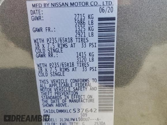 ✅ 2020 Infiniti QX60 Pure • VIN: 5N1DL0MMXLC537642 • Lot: 89724465. Listed on Copart with 80,690 mi. Free auction sales archive from the USA and detailed vehicle history report at DreamBid. Image 13.