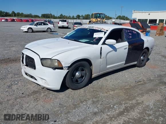 2014 Dodge Charger Police with VIN 2C3CDXAG3EH193595, listed as a IAAI auction lot 43492975 with 174,213 mi miles and . Bid and sale history available at DreamBid. Image 2.