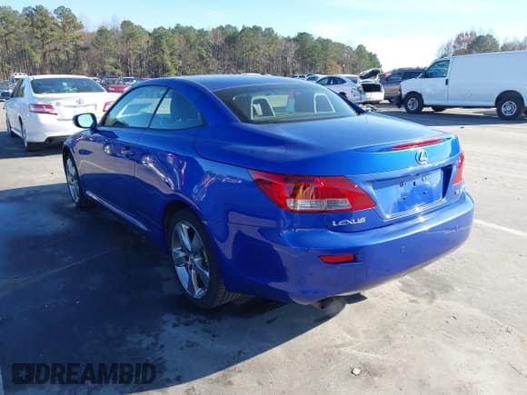 ✅ 2010 Lexus IS 250 C • VIN: JTHFF2C26A2506678 • Lot: 43734027. Listed on IAAI with 64,542 mi. Free auction sales archive from the USA and detailed vehicle history report at DreamBid. Image 3.