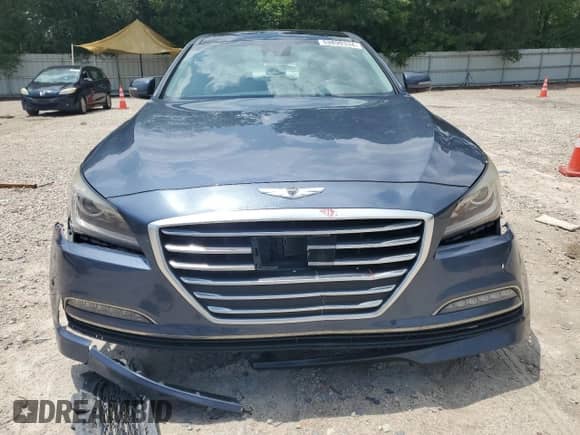2015 Hyundai Genesis 5.0L with VIN KMHGN4JF1FU059842, listed as a Copart auction lot 53890334 with 84,182 mi miles and Salvage title. Bid and sale history available at DreamBid. Image 5.