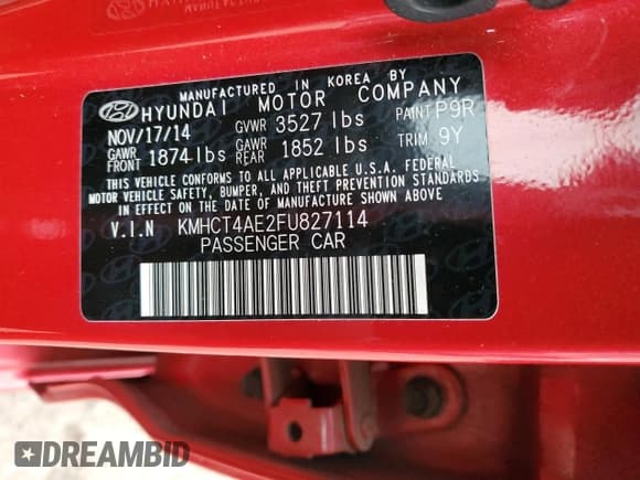 ✅ 2015 Hyundai Accent GLS • VIN: KMHCT4AE2FU827114 • Лот: 40711954. Опубликован ранее на Copart с пробегом 88 638 миль. Бесплатный доступ к архиву аукционных продаж из США и подробный отчёт об истории автомобиля на DreamBid. Изображение 14.