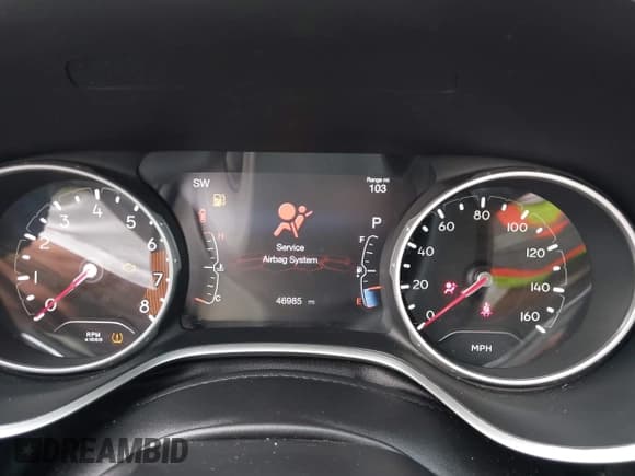 ✅ 2021 Jeep Compass Latitude • VIN: 3C4NJDBB1MT536215 • Lot: 42655056. Listed on IAAI with 46,985 mi. Free auction sales archive from the USA and detailed vehicle history report at DreamBid. Image 7.