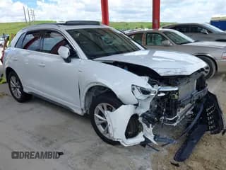 ✅ 2023 Audi Q3 S line Premium • VIN: WA1DECF32P1044196 • Lot: 43067318. Listed on IAAI with 46,907 mi. Free auction sales archive from the USA and detailed vehicle history report at DreamBid. Image 1.