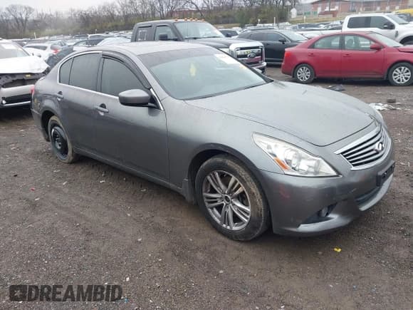 ✅ 2012 Infiniti G25 x • VIN: JN1DV6AR8CM861896 • Lot: 43864775. Listed on IAAI with 106,492 mi. Free auction sales archive from the USA and detailed vehicle history report at DreamBid. Image 1.