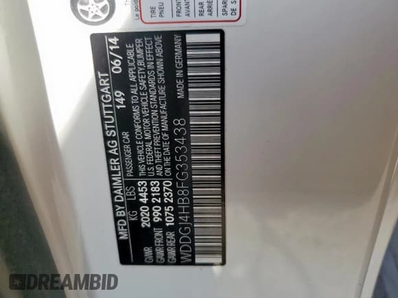 ✅ 2015 Mercedes-Benz C 250 • VIN: WDDGJ4HB8FG353438 • Lot: 66944305. Wystawiony na Copart z przebiegiem 127 768 mil. Bezpłatny archiwum sprzedaży aukcyjnych z USA i szczegółowy raport historii pojazdu na DreamBid. Zdjęcie 12.