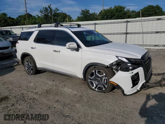 2024 Hyundai Palisade Limited с VIN KM8R54GE0RU654757, выставлен на аукционе Copart как лот 58195984 с пробегом 19 701 миль миль и Списание • Salvage title. История ставок и продаж доступна на DreamBid. Изображение 4.