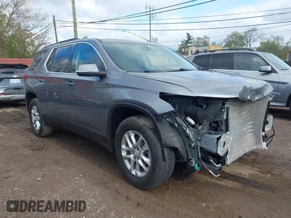✅ 2021 Chevrolet Traverse LT Cloth • VIN: 1GNERGKW3MJ157258 • Lot: 42169401. Listed on IAAI with 34,992 mi. Free auction sales archive from the USA and detailed vehicle history report at DreamBid. Image 1.