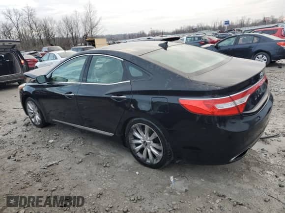 2012 Hyundai Azera with VIN KMHFH4JG5CA122921, listed as a Copart auction lot 86090934 with 95,262 mi miles and Salvage title. Bid and sale history available at DreamBid. Image 2.