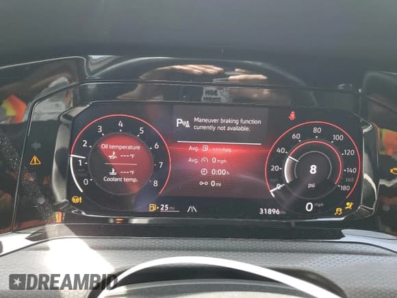 ✅ 2023 Volkswagen Golf GTI Autobahn • VIN: WVW6A7CD7PW120691 • Лот: 51098525. Опубликован ранее на Copart с пробегом 31 896 миль. Бесплатный доступ к архиву аукционных продаж из США и подробный отчёт об истории автомобиля на DreamBid. Изображение 9.