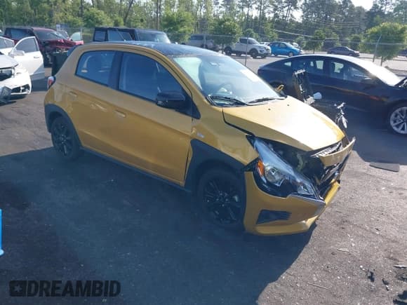 ✅ 2023 Mitsubishi Mirage Black Edition • VIN: ML32AWHJ2PH006600 • Лот: 42103131. Опубликован ранее на IAAI с пробегом 8 464 миль. Бесплатный доступ к архиву аукционных продаж из США и подробный отчёт об истории автомобиля на DreamBid. Изображение 1.
