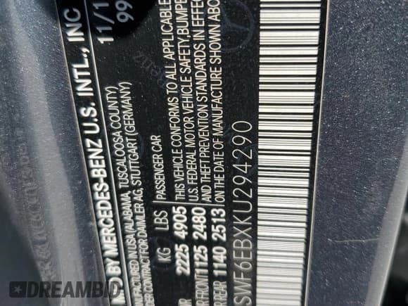 ✅ 2019 Mercedes-Benz C 43 AMG • VIN: 55SWF6EBXKU294290 • Lot: 65159015. Wystawiony na Copart z przebiegiem 98 131 mil. Bezpłatny archiwum sprzedaży aukcyjnych z USA i szczegółowy raport historii pojazdu na DreamBid. Zdjęcie 13.