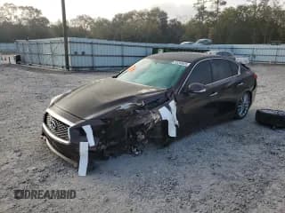 ✅ 2019 Infiniti Q50 Luxe • VIN: JN1EV7AP3KM510787 • Lot: 93250825. Listed on Copart with 86,435 mi. Free auction sales archive from the USA and detailed vehicle history report at DreamBid. Image 1.