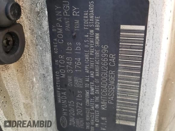 ✅ 2016 Hyundai Veloster • VIN: KMHTC6AD0GU266996 • Lot: 67671754. Wystawiony na Copart z przebiegiem Nie podano. Bezpłatny archiwum sprzedaży aukcyjnych z USA i szczegółowy raport historii pojazdu na DreamBid. Zdjęcie 13.