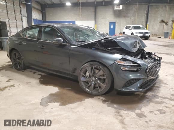 ✅ 2023 Genesis G70 3.3T • VIN: KMTG54TE3PU127697 • Lot: 87368935. Listed on Copart with 46,614 mi. Free auction sales archive from the USA and detailed vehicle history report at DreamBid. Image 4.