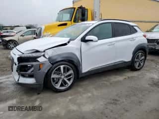2021 Hyundai Kona Ultimate z VIN KM8K53A54MU657397, wystawiony jako Copart lot #69861792 z przebiegiem 23 127 mil mil oraz . Historia ofert i sprzedaży dostępna na DreamBid. Obrazek 1.