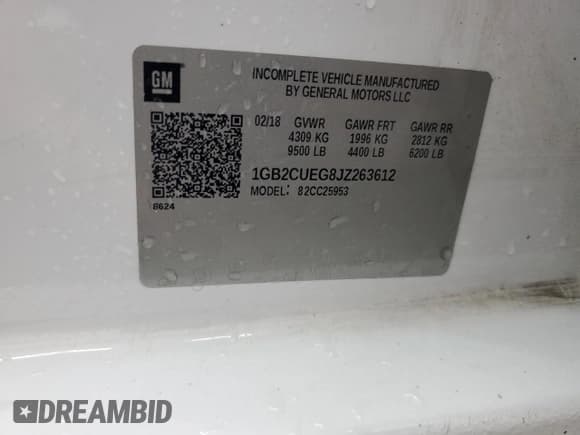 ✅ 2018 Chevrolet Silverado 2500HD Work Truck • VIN: 1GB2CUEG8JZ263612 • Lot: 63674745. Listed on Copart with 139,100 mi. Free auction sales archive from the USA and detailed vehicle history report at DreamBid. Image 12.