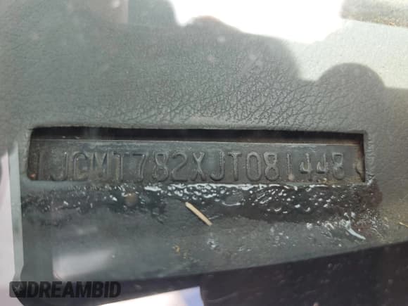 ✅ 1988 Jeep Cherokee • VIN: 1JCMT782XJT081448 • Lot: 51341915. Listed on Copart with 178,057 mi. Free auction sales archive from the USA and detailed vehicle history report at DreamBid. Image 12.