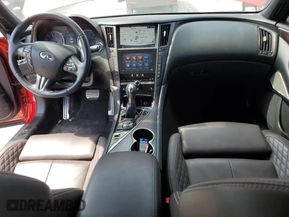 ✅ 2017 Infiniti Q50 Red Sport 400 • VIN: JN1FV7AP5HM850763 • Lot: 62001625. Listed on Copart with 75,479 mi. Free auction sales archive from the USA and detailed vehicle history report at DreamBid. Image 8.