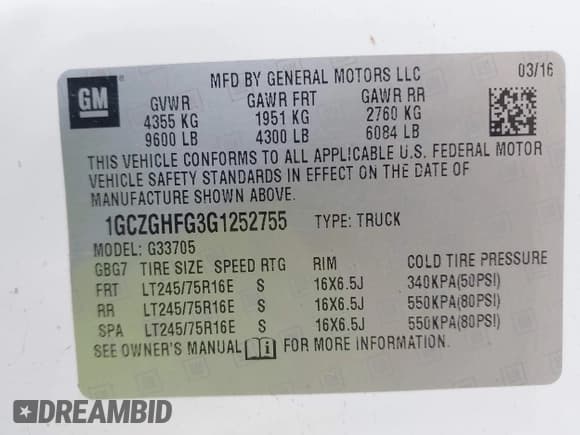 ✅ 2016 Chevrolet Express Cargo • VIN: 1GCZGHFG3G1252755 • Lot: 43014412. Listed on IAAI with 479,792 mi. Free auction sales archive from the USA and detailed vehicle history report at DreamBid. Image 9.