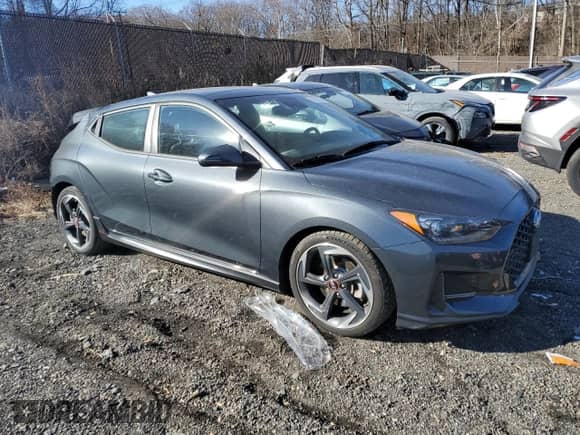 2019 Hyundai Veloster Turbo R-Spec z VIN KMHTH6AB1KU005997, wystawiony jako Copart lot #82587494 z przebiegiem 59 568 mil mil oraz Szkoda całkowita • Salvage title. Historia ofert i sprzedaży dostępna na DreamBid. Obrazek 4.