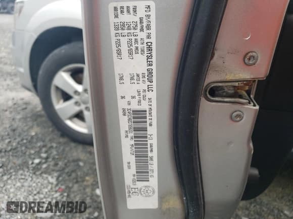 ✅ 2013 Dodge Journey SE • VIN: 3C4PDCAB2DT656231 • Lot: 63900535. Listed on Copart with 182,243 mi. Free auction sales archive from the USA and detailed vehicle history report at DreamBid. Image 14.