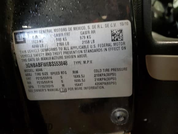 ✅ 2011 Chevrolet HHR 1LT • VIN: 3GNBABFW6BS553848 • Lot: 81314715. Listed on Copart with 175,648 mi. Free auction sales archive from the USA and detailed vehicle history report at DreamBid. Image 12.