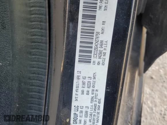 ✅ 2012 Dodge Avenger R/T • VIN: 1C3CDZBG4CN270750 • Лот: 70684014. Опубликован ранее на Copart с пробегом 149 645 миль. Бесплатный доступ к архиву аукционных продаж из США и подробный отчёт об истории автомобиля на DreamBid. Изображение 14.