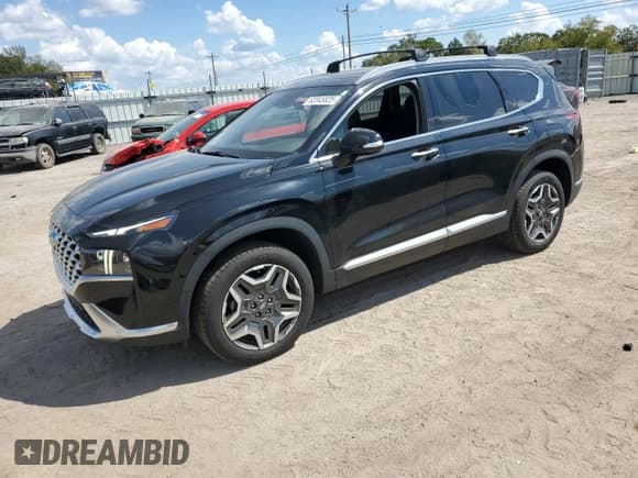 ✅ 2022 Hyundai Santa Fe Limited • VIN: KM8S5DA1XNU028960 • Lot: 82045825. Listed on Copart with 53,213 mi. Free auction sales archive from the USA and detailed vehicle history report at DreamBid. Image 1.