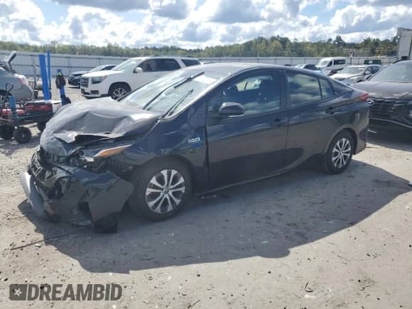 2021 Toyota Prius LE с VIN JTDKAMFP2M3186954, выставлен на аукционе Copart как лот 71192315 с пробегом 34 346 миль миль и Списание • Salvage title. История ставок и продаж доступна на DreamBid. Изображение 1.