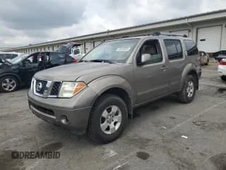 ✅ 2005 Nissan Pathfinder SE • VIN: 5N1AR18W45C763147 • Lot: 65525855. Wystawiony na Copart z przebiegiem Nie podano. Bezpłatny archiwum sprzedaży aukcyjnych z USA i szczegółowy raport historii pojazdu na DreamBid. Zdjęcie 1.