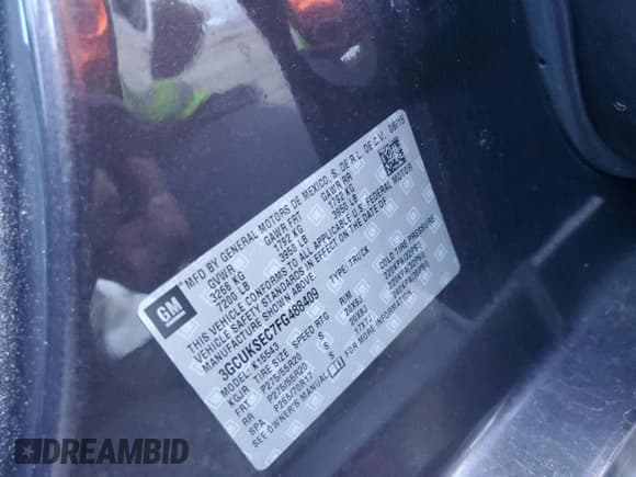 ✅ 2015 Chevrolet Silverado 1500 LTZ • VIN: 3GCUKSEC7FG488409 • Lot: 86123805. Wystawiony na Copart z przebiegiem 77 200 mil. Bezpłatny archiwum sprzedaży aukcyjnych z USA i szczegółowy raport historii pojazdu na DreamBid. Zdjęcie 12.