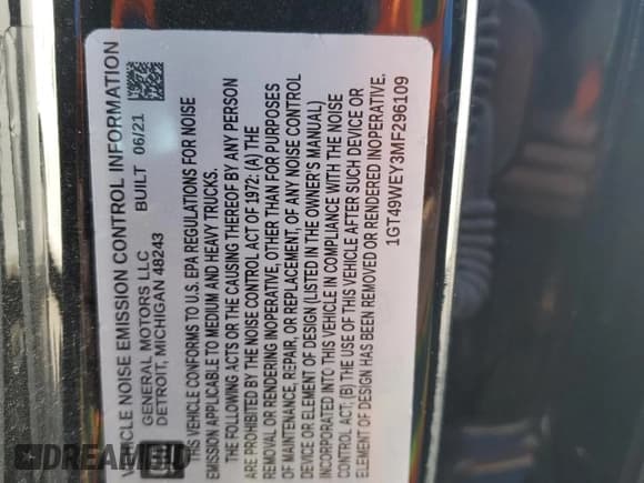 ✅ 2021 GMC Sierra 3500HD Denali • VIN: 1GT49WEY3MF296109 • Lot: 67886764. Wystawiony na Copart z przebiegiem Nie podano. Bezpłatny archiwum sprzedaży aukcyjnych z USA i szczegółowy raport historii pojazdu na DreamBid. Zdjęcie 12.