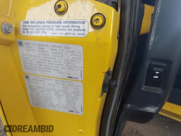 ✅ 1995 Chevrolet Corvette • VIN: 1G1YY22P1S5101368 • Лот: 42074685. Опубликован ранее на IAAI с пробегом 106 110 миль. Бесплатный доступ к архиву аукционных продаж из США и подробный отчёт об истории автомобиля на DreamBid. Изображение 9.