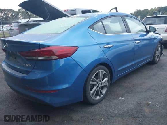 ✅ 2017 Hyundai Elantra Limited • VIN: 5NPD84LF6HH007292 • Lot: 43420084. Listed on IAAI with 103,502 mi. Free auction sales archive from the USA and detailed vehicle history report at DreamBid. Image 4.