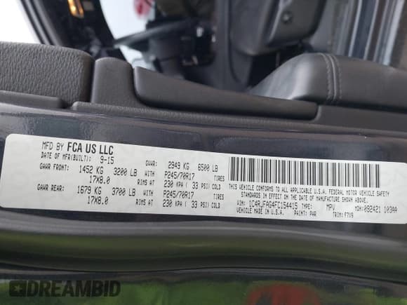 ✅ 2015 Jeep Grand Cherokee Altitude • VIN: 1C4RJFAG4FC154415 • Лот: 43513396. Опубликован ранее на IAAI с пробегом 170 626 миль. Бесплатный доступ к архиву аукционных продаж из США и подробный отчёт об истории автомобиля на DreamBid. Изображение 9.