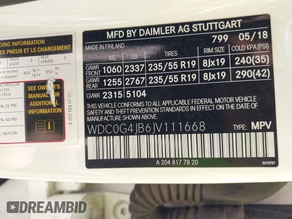 ✅ 2018 Mercedes-Benz GLC 300 • VIN: WDC0G4JB6JV111668 • Лот: 43282668. Опубликован ранее на IAAI с пробегом 83 536 миль. Бесплатный доступ к архиву аукционных продаж из США и подробный отчёт об истории автомобиля на DreamBid. Изображение 9.