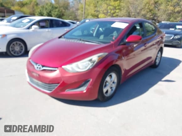 ✅ 2014 Hyundai Elantra SE • VIN: 5NPDH4AE5EH517638 • Lot: 43684583. Listed on IAAI with 161,922 mi. Free auction sales archive from the USA and detailed vehicle history report at DreamBid. Image 2.