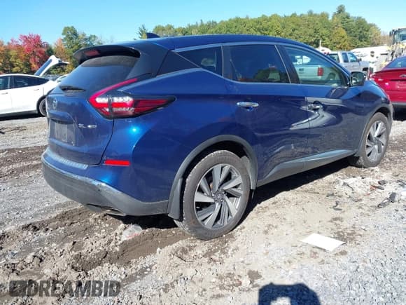 ✅ 2021 Nissan Murano SL • VIN: 5N1AZ2CS0MC125504 • Lot: 43466672. Listed on IAAI with 42,242 mi. Free auction sales archive from the USA and detailed vehicle history report at DreamBid. Image 4.