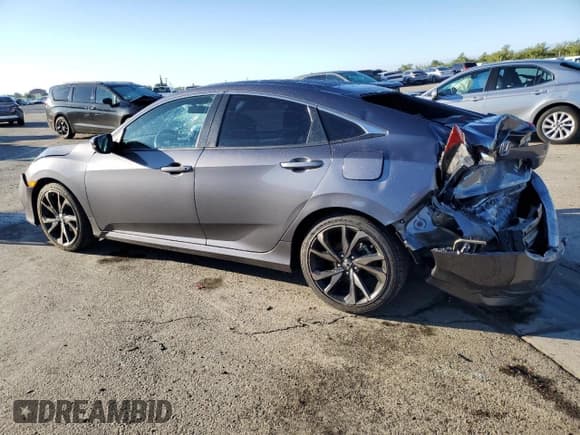 ✅ 2020 Honda Civic Sport • VIN: 2HGFC2F85LH581507 • Lot: 86693335. Listed on Copart with 50,365 mi. Free auction sales archive from the USA and detailed vehicle history report at DreamBid. Image 2.