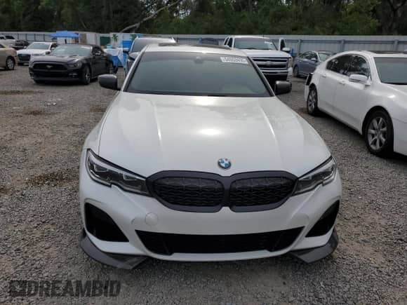 2021 BMW 3 Series M340i with VIN WBA5U7C0XMFL41484, listed as a Copart auction lot 54053495 with 36,823 mi miles and Salvage title. Bid and sale history available at DreamBid. Image 5.