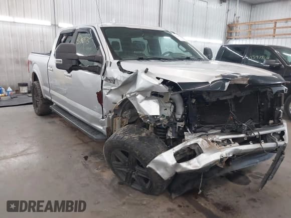 ✅ 2018 Ford F-150 XL • VIN: 1FTFW1E59JFA38117 • Lot: 43188975. Listed on IAAI with 133,724 mi. Free auction sales archive from the USA and detailed vehicle history report at DreamBid. Image 1.