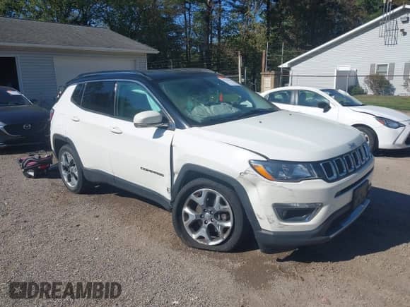 2019 Jeep Compass Limited с VIN 3C4NJDCB5KT827375, выставлен на аукционе IAAI как лот 43354393 с пробегом 122 355 миль миль и . История ставок и продаж доступна на DreamBid. Изображение 1.