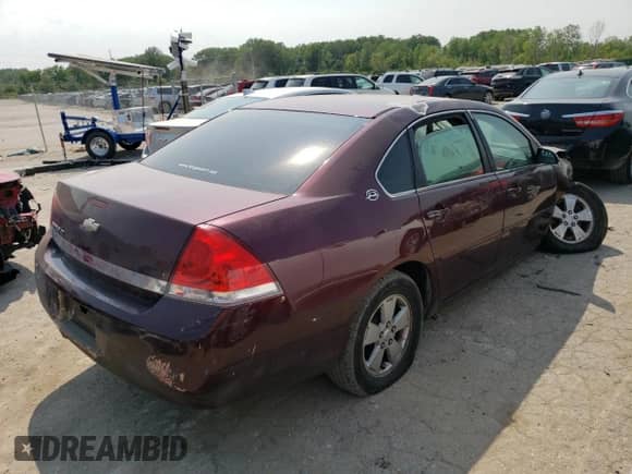 2007 Chevrolet Impala LT with VIN 2G1WT58N279268524, listed as a Copart auction lot 53558853 with Not provided miles and Salvage title. Bid and sale history available at DreamBid. Image 3.