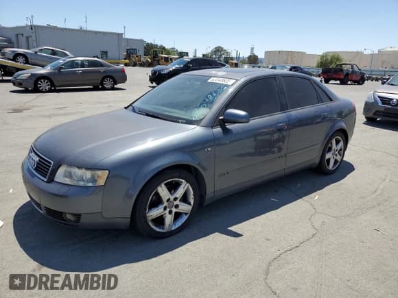 ✅ 2004 Audi A4 1.8T • VIN: WAULC68E64A087309 • Lot: 63048605. Listed on Copart with Not provided. Free auction sales archive from the USA and detailed vehicle history report at DreamBid. Image 1.