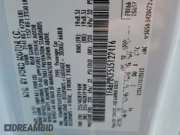 ✅ 2018 Ford Mustang GT • VIN: 1FA6P8CF5J5122416 • Lot: 80458595. Wystawiony na Copart z przebiegiem 109 823 mil. Bezpłatny archiwum sprzedaży aukcyjnych z USA i szczegółowy raport historii pojazdu na DreamBid. Zdjęcie 13.