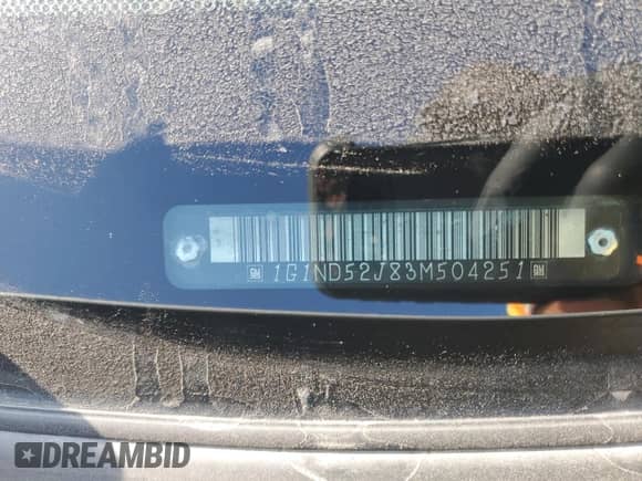 2003 Chevrolet Malibu z VIN 1G1ND52J83M504251, wystawiony jako Copart lot #82423194 z przebiegiem 247 863 mil mil oraz Szkoda całkowita • Salvage title. Historia ofert i sprzedaży dostępna na DreamBid. Obrazek 12.