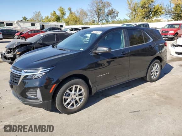 2023 Chevrolet Equinox LT with VIN 3GNAXUEG4PL148301, listed as a Copart auction lot 85780925 with 62,878 mi miles and Salvage title. Bid and sale history available at DreamBid. Image 1.